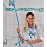AUTHENTIC Rinseroo: Slip-on, No Installation, Handheld Showerhead Attachment Hose for Shower and Sink. Detachable Shower Head Sprayer. 5 Foot Hose-Stretch Fits Most Faucets. (Note:
