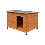 ALEKO DH46X31X31WD Wooden Pine Pet Home for Small Pets Dogs Cats Kennel Lounger 46 x 31 x 31 Inches