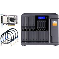 [아마존베스트]QNAP TL-D1600S 16 Bay SATA 6Gbps JBOD Storage Enclosure.PCIe SATA Interface Card (QXP-1600eS) Included