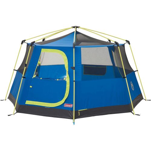 콜맨 Coleman Tent Octago, 3 Man Tent Ideal for Camping in The Garden, Dome Tent, Waterproof 3 Person Camping Tent with Sewn-in Groundsheet