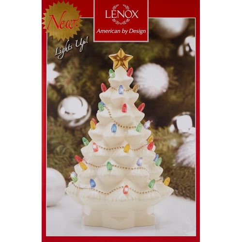 레녹스 Lenox 867360 Treasured Traditions Ivory Lighted Tree Figurine