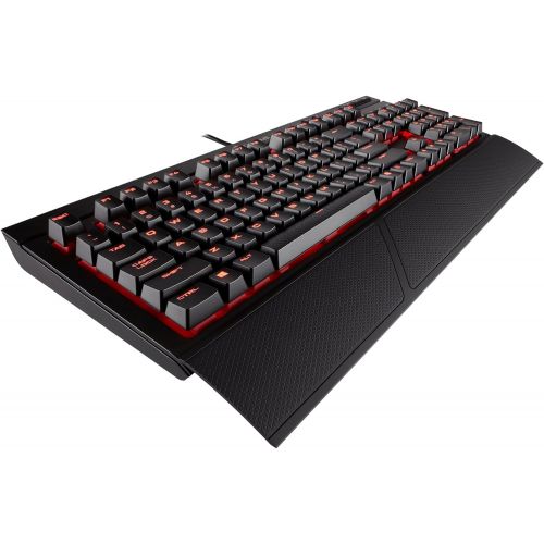 커세어 Corsair K68 Mechanical Gaming Keyboard, Backlit Red LED, Dust and Spill Resistant - Linear & Quiet - Cherry MX Red