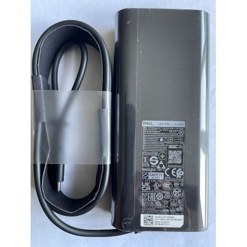 델 Dell 130W USB C/USB Type C Replacement AC Adapter for Precision 5530 2in1,XPS 15 2in1 9575, DP/N 0M0H25/M0H25, 0K00F5/K00F5,Model DA130PM170,HA130PM170