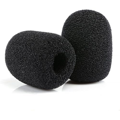  [아마존베스트]Kesote Pack of 15 Microphone Windbreak Mini Foam Black