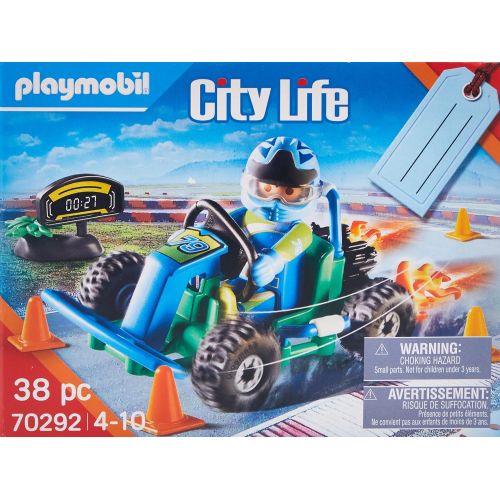 플레이모빌 PLAYMOBIL Go Kart Racer Gift Set 70292 City Life