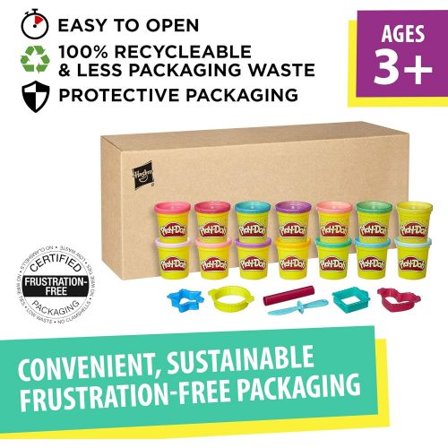  [아마존베스트]Play-Doh Sparkle and Bright 14 Pack of Cans, Non-Toxic Modeling Compound, 3-Ounce Cans (Amazon Exclusive)
