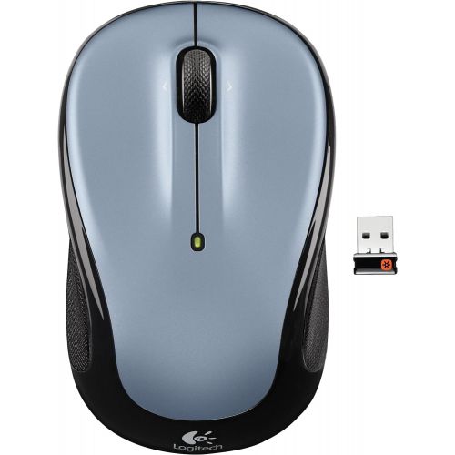  Amazon Renewed Logitech Wireless Mouse M325 with Designed-For-Web Scrolling - Light Silver (Renewed)