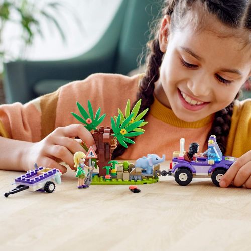  LEGO Friends Baby Elephant Jungle Rescue 41421 Adventure Building Kit; Animal Rescue Playset That Comes with a Toy Truck and Trailer, Plus Friends Emma and Stephanie, New 2020 (203