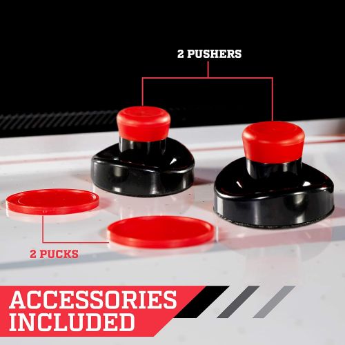 ESPN Sports Air Hockey Game Table: Indoor Arcade Gaming Set with Electronic Score System - Multiple Styles