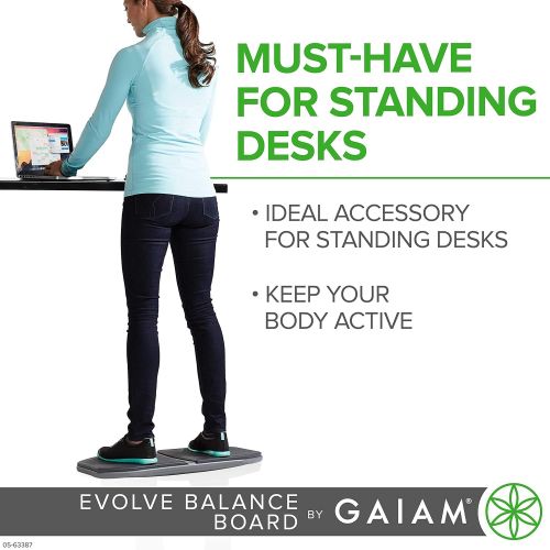  Gaiam Evolve Balance Board for Standing Desk