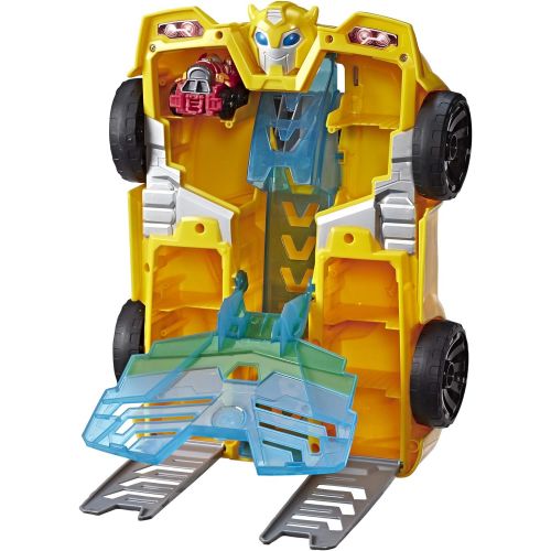 트랜스포머 Playskool Heroes Transformers Rescue Bots Academy Bumblebee Track Tower 14 Playset, 2-in-1 Converting Robot, Collectible Toys for Kids Ages 3 & Up