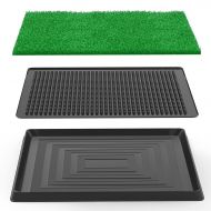 BS Dog Toilet Mat Grass Pad Mat Turf Patch Puppy Pet Potty Training Pee Indoor Outdoor Home Garden Balcony Roof Durable Easy to Clean & eBook by BADA Shop