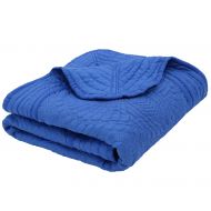 Verabella Baby Quilt Kids Blanket Toddler Lightweight Quit Blanket, Royal Blue
