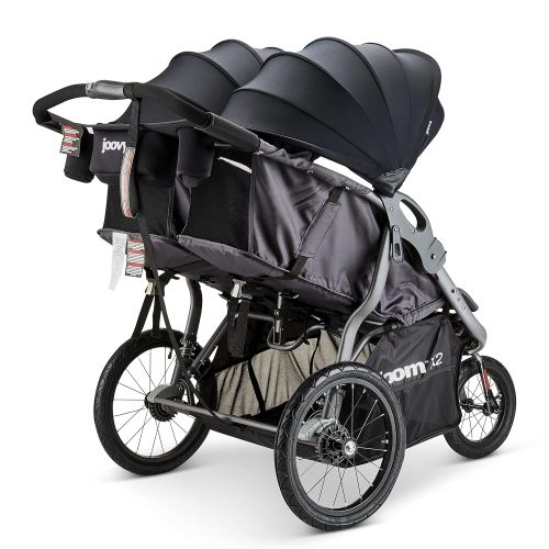  [아마존베스트]Joovy Zoom X2 Double Jogging Stroller, Double Stroller, Extra Large Air Filled Tires, Forged Iron