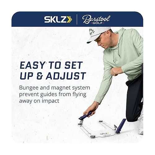 스킬즈 SKLZ Barstool Golf Swing Guide Trainer for Improved Consistency and Accuracy