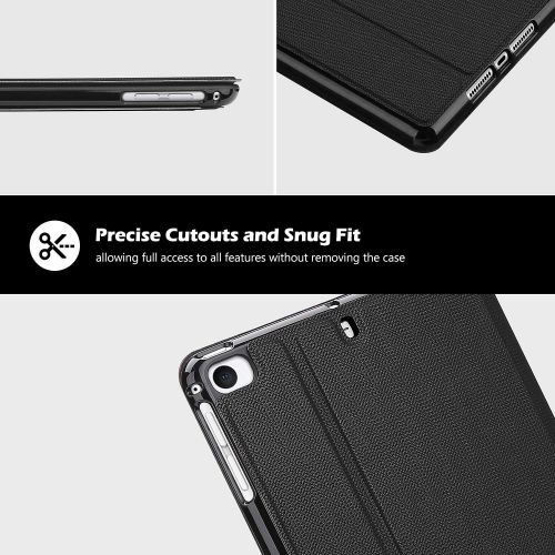 [아마존베스트]ProCase iPad Mini Case for iPad Mini 5 2019/ Mini 4, Mini 1 2 3, Slim Stand Protective Folio Case Smart Cover for iPad Mini 5/4/3/2/1 -Black