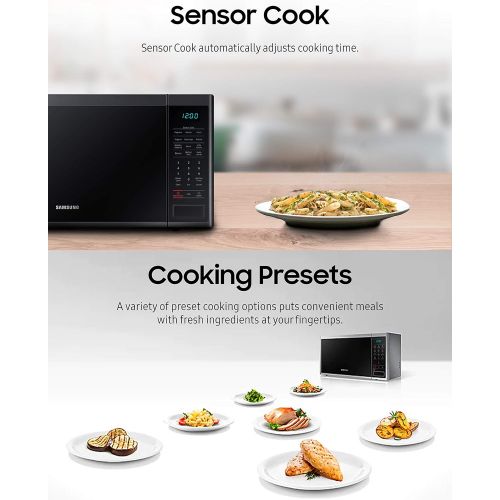 삼성 Samsung MS14K6000AG/AA MS14K6000 Speed-Cooking-Microwave-ovens, 1.4 cubic feet, Black