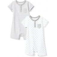 Moon+and+Back Moon and Back Baby Set of 2 Organic Rompers