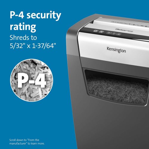  [아마존베스트]Kensington Shredder - OfficeAssist 10-Sheet Anti-Jam P4 Crosscut Security Shredder (K52075AM)