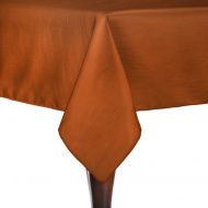 ULTIMATE TEXTILE Ultimate Textile -3 Pack- Reversible Shantung Satin - Majestic 52 x 70-Inch Rectangular Tablecloth, Burnt Orange