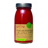 Lucini Italia Lucini Tuscan Marinara with Roasted Garlic Sauce, glass, 25.5-Ounce (Pack of 3)
