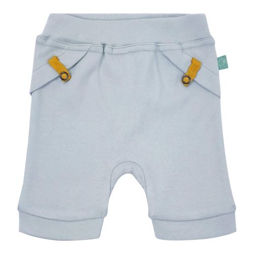  Finn + Emma Organic Cotton Shorts for Baby Boy or Girl  Blue Glass, 9-12 Months