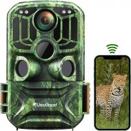 [아마존베스트]usogood Trail Camera WiFi 24MP 1296P Game Cameras with No Glow Infrared Night Vision Motion Activated Hunting Cam, 2.0” LCD IP66 Waterproof for Outdoor Wildlife Monitoring