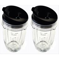 Sduck Replacement Parts for Nutri Ninja Blender, 2 x Small 18 oz. Cup with Sip and Seal Lid for 1000W Auto-iQ and Duo Blenders Nutri Ninja Blender not for BL660 BL770 BL780 BL810 B
