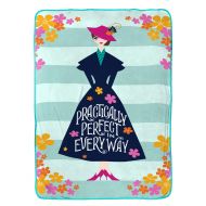 Jay Franco Disney Mary Poppins Practically Perfect Blanket - Measures 62 x 90 inches, Kids Bedding - Fade Resistant Super Soft Fleece (Official Disney Product)