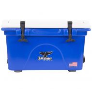 Educational Outdoor Recreational Company of America Blue Bottom Cooler with White Lid