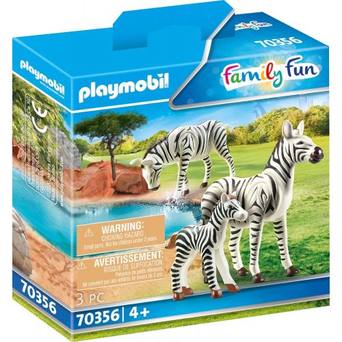 플레이모빌 PLAYMOBIL 70356 - 2 Zebras with Baby, from 4 Years