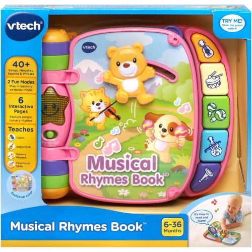 브이텍 [아마존베스트]VTech Musical Rhymes Book, Pink