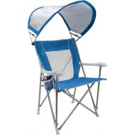 GCI Outdoor Waterside SunShade Captains Chair Beach Chair & Outdoor Camping Chair With Canopy
