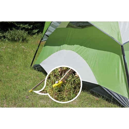  ABCCANOPY Tent Stakes 8 Camping Tent Stakes, 10pc-Pack (Yellow)