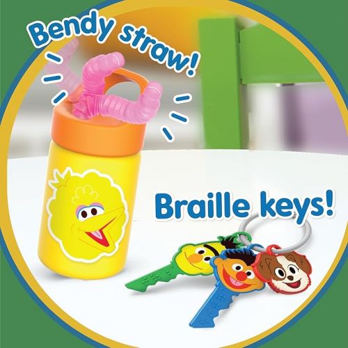  Sesame Street Have A Sesame Day 7-Piece Bag Set, Dress Up and Pretend Play, Officially Licensed Kids Toys for Ages 2 Up by Just Play