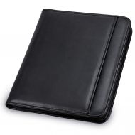 Samsill Professional Padfolio  Resume Portfolio / Business Portfolio with Secure Zippered Closure, 10.1 Inch Tablet Sleeve, 8.5 x11 Writing Pad, Black