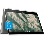 [아마존베스트]HP 14b-ca0010nr Chromebook X360 14-Inch HD Touchscreen Laptop, Chrome (Ceramic White/Mineral Silver)
