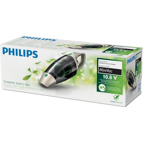 필립스 PHILIPS Philips ECO FC6148/01 Akkusauger (beutellos, 10,8V Li-Ionen-Akku, 9 Minuten Saugleistung, 100 Watt) grau
