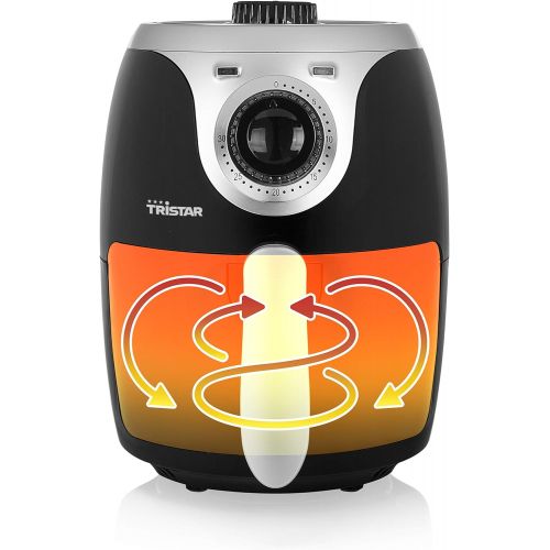  [아마존베스트]Tristar hot air fryer / crispy fryer with adjustable thermostat and timer | without grease-easy to clean - with 2 liter capacity, FR-6980, 2.0 liter