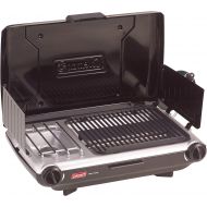 Coleman Gas Camping Grill/Stove Tabletop Propane 2 in 1 Grill/Stove, 2 Burner
