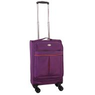 American Flyer Simply Lite 20 Inch Upright Spinner Luggage, Purple, One Size