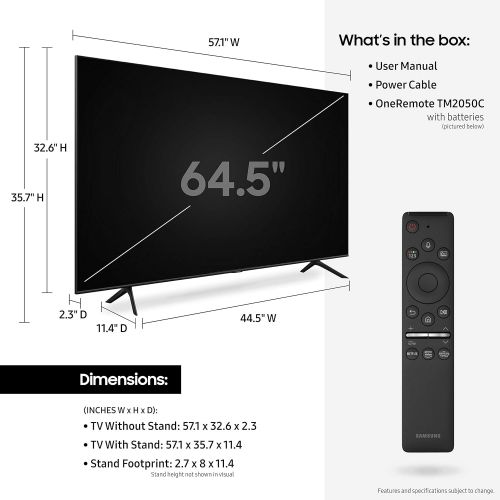 삼성 65인치 삼성전자 4K UHD 듀얼 LED 스마트 티비 2020년형(QN65Q70TAFXZA)