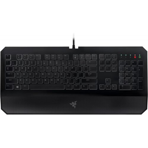 레이저 Razer DeathStalker Essential Gaming Keyboard - Ergonomic Gaming-Grade Membrane Keyboard With Wrist-Rest