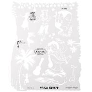 Artool Freehand Airbrush Templates, Tikki Master - Hula Spirit