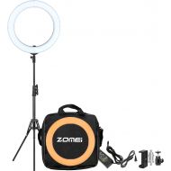 [아마존베스트]BONFOTO ZOMEI 18 Dimmable Photography Lights with Stand, Professional 58W 5500K Output Makeup and YouTube Video LED Ring Light, Compatible with Camera Smartphone IPad