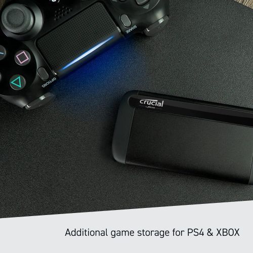  [아마존베스트]Crucial X8 500GB Portable SSD  Up to 1050MB/s  USB 3.2  External Solid State Drive, USB-C, USB-A  CT500X8SSD9