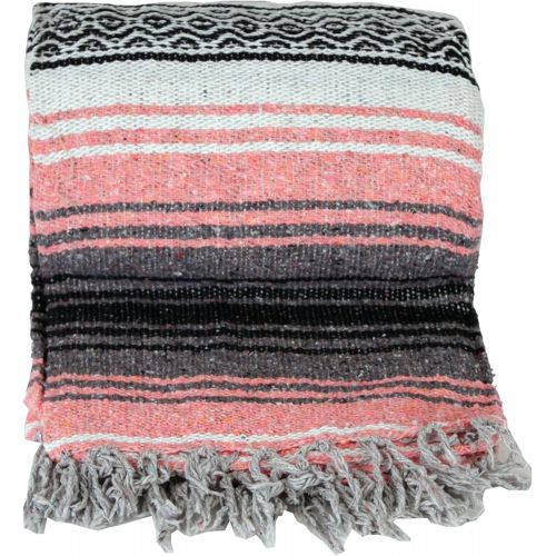  Canyon Creek Authentic Mexican Yoga Falsa Blanket (Coral)