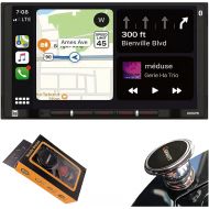 Dual Electronics DCPA701 7-Inch Single-DIN in-Dash Digital Media Receiver with Bluetooth, Android Auto and Wired Mirror Phone to The Unit with Gravity Magnet Phone Holder Bundle