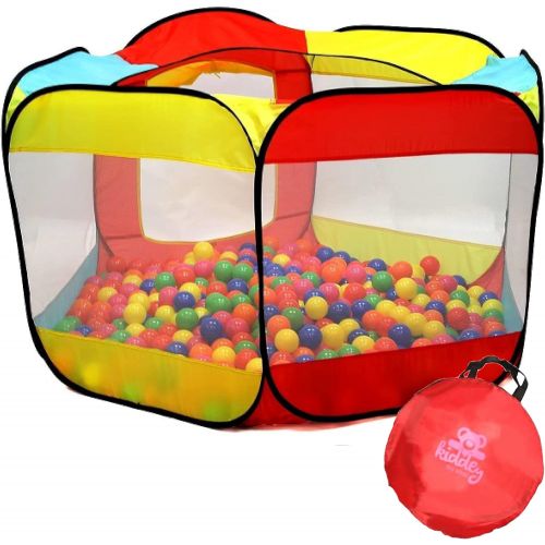  [아마존베스트]Kiddey Ball Pit Play Tent for Kids - 6-Sided Ball Pit for Kids Toddlers and Baby - Fill with Plastic Balls (Balls Not Included) or Use As an Indoor / Outdoor Play Tent