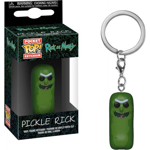펀코 Funko 35929 Pop! Keychain: Rick & MortyPickle Rick, Multicolor